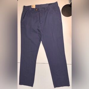 Biltmore Pants Men's 36x32 Blue soft Trousers Dress Pants